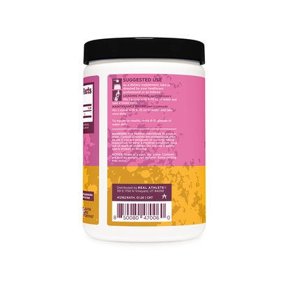 Real Athlete Supps Creatine Peach Mango | Peach Mango Creatine Powder | Fruity Creatine Muscle Support | Peach Mango Strength Creatine | Refreshing Creatine Performance Boost.
