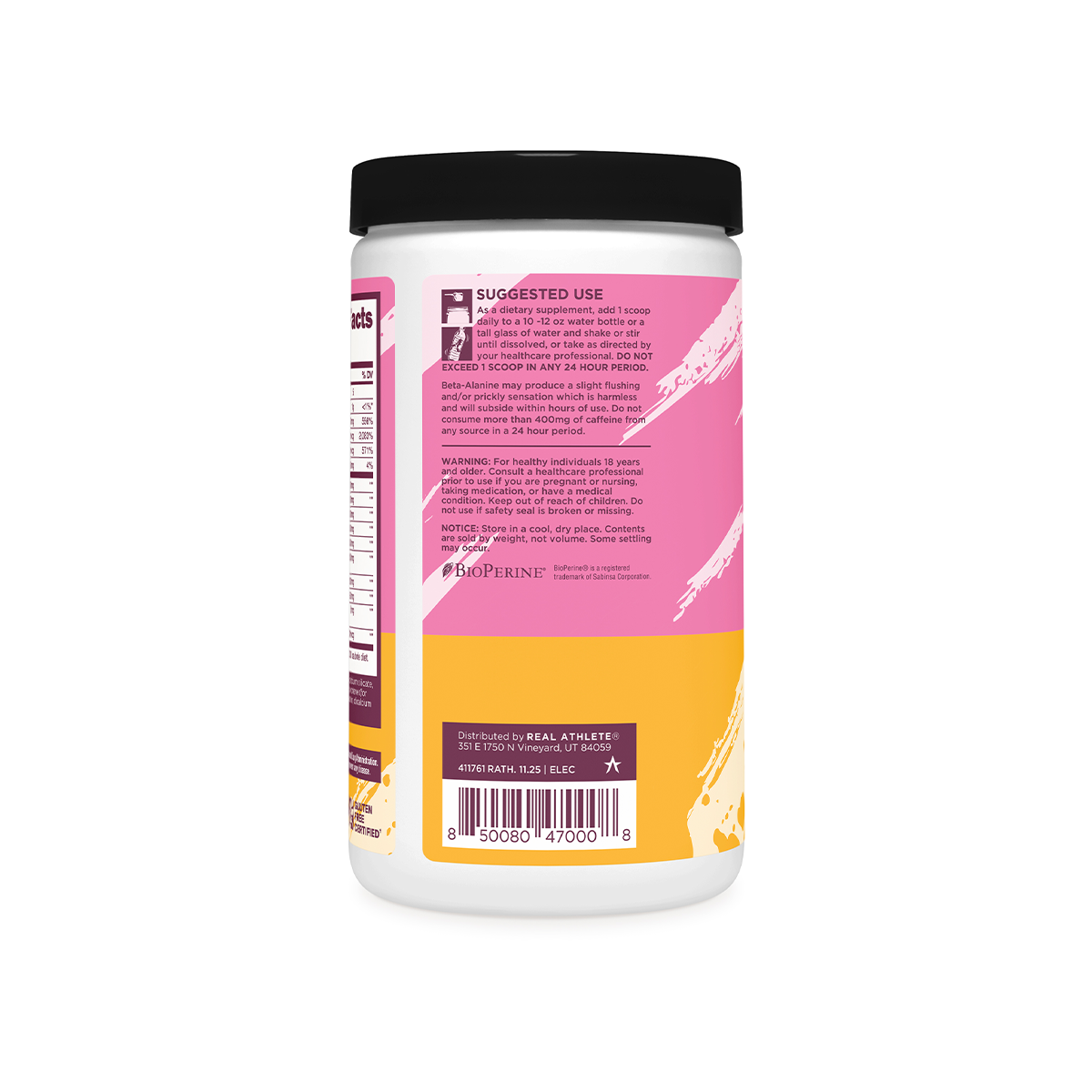 Real Athlete Supps Pre Workout Peach Mango Energy | Peach Mango Workout Boost | Real Athlete Pre Workout | Pre Workout for Muscle Gains | Natural Peach Mango Pre Workout.